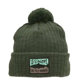 VISION FLY FISHING MERINO BEANIE POMPOM V2957