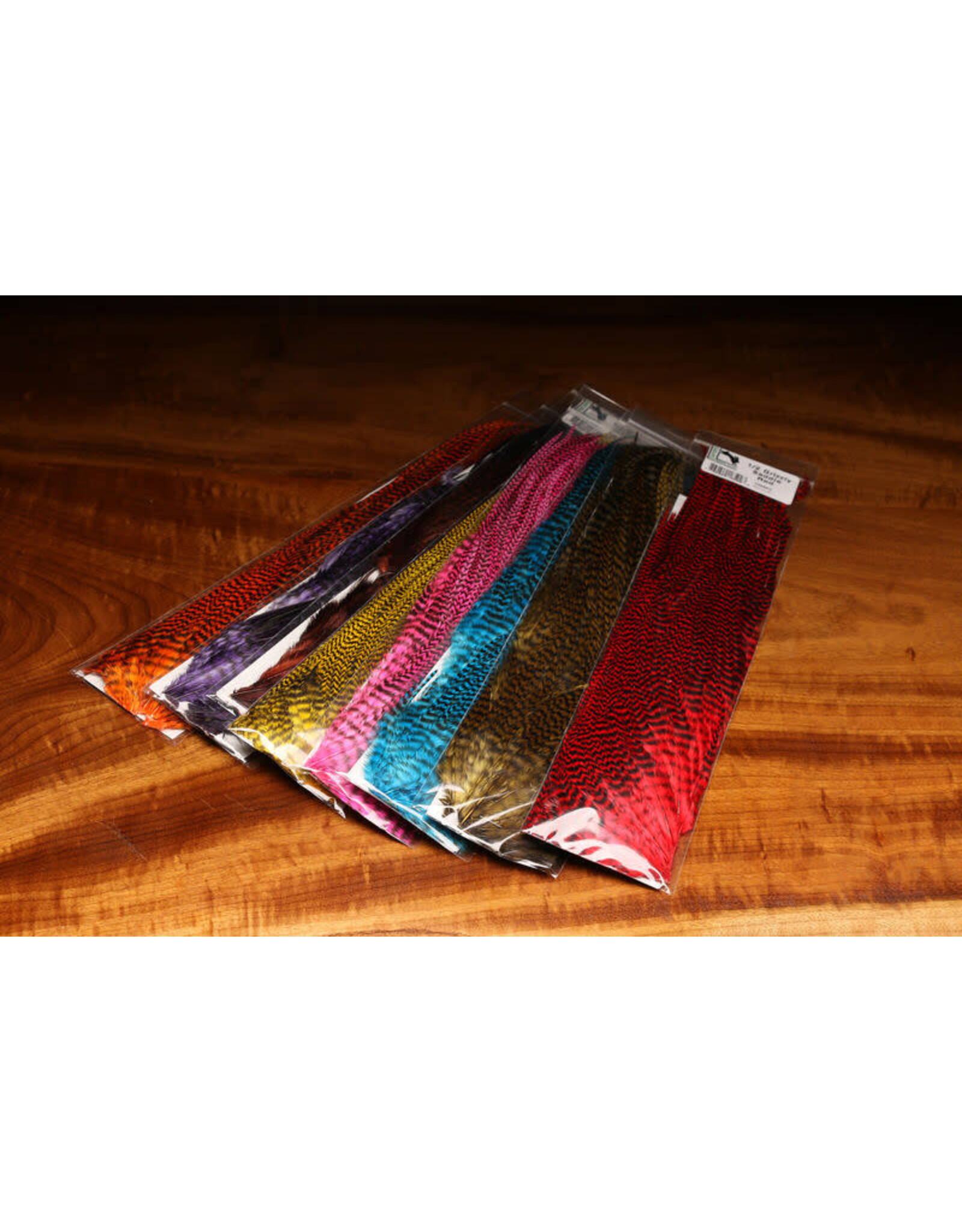 Hareline Half Grizzly Saddle