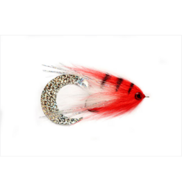 FULLING MILL PAOLO'S WIGGLE TAIL RED & WHITE S6/0