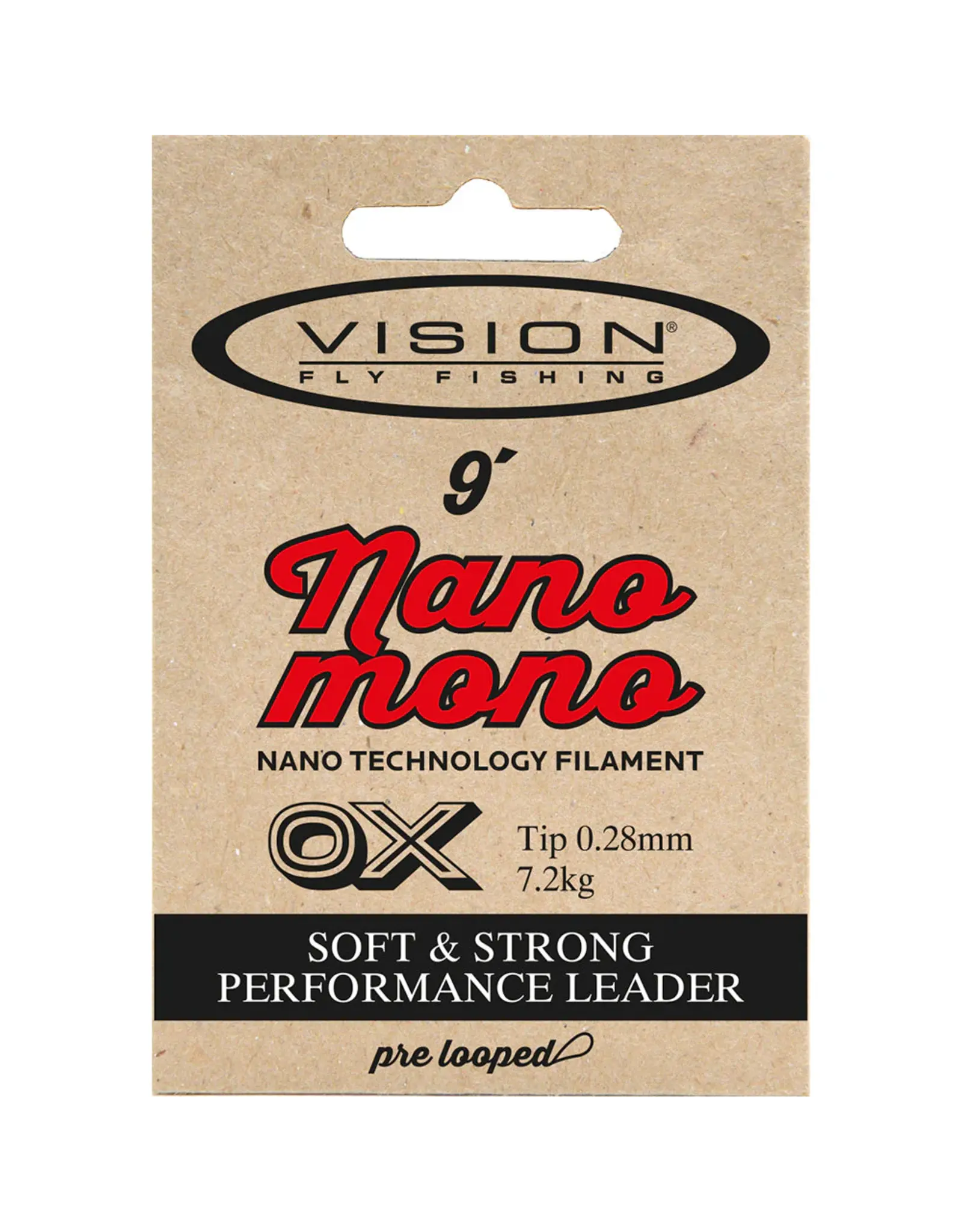 VISION FLY FISHING NANO MONO LEADER 9'
