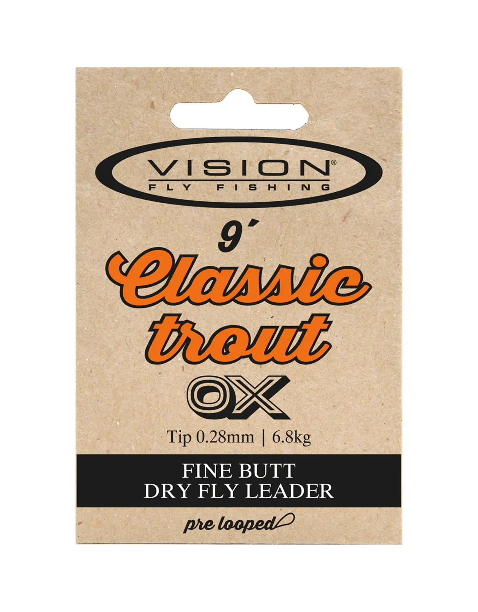 VISION FLY FISHING CLASSIC TROUT LEADER 9'