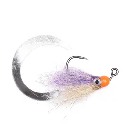 VISION FLY FISHING THE BAILER PURPLE/TAN TAIL PERCH FLY #2