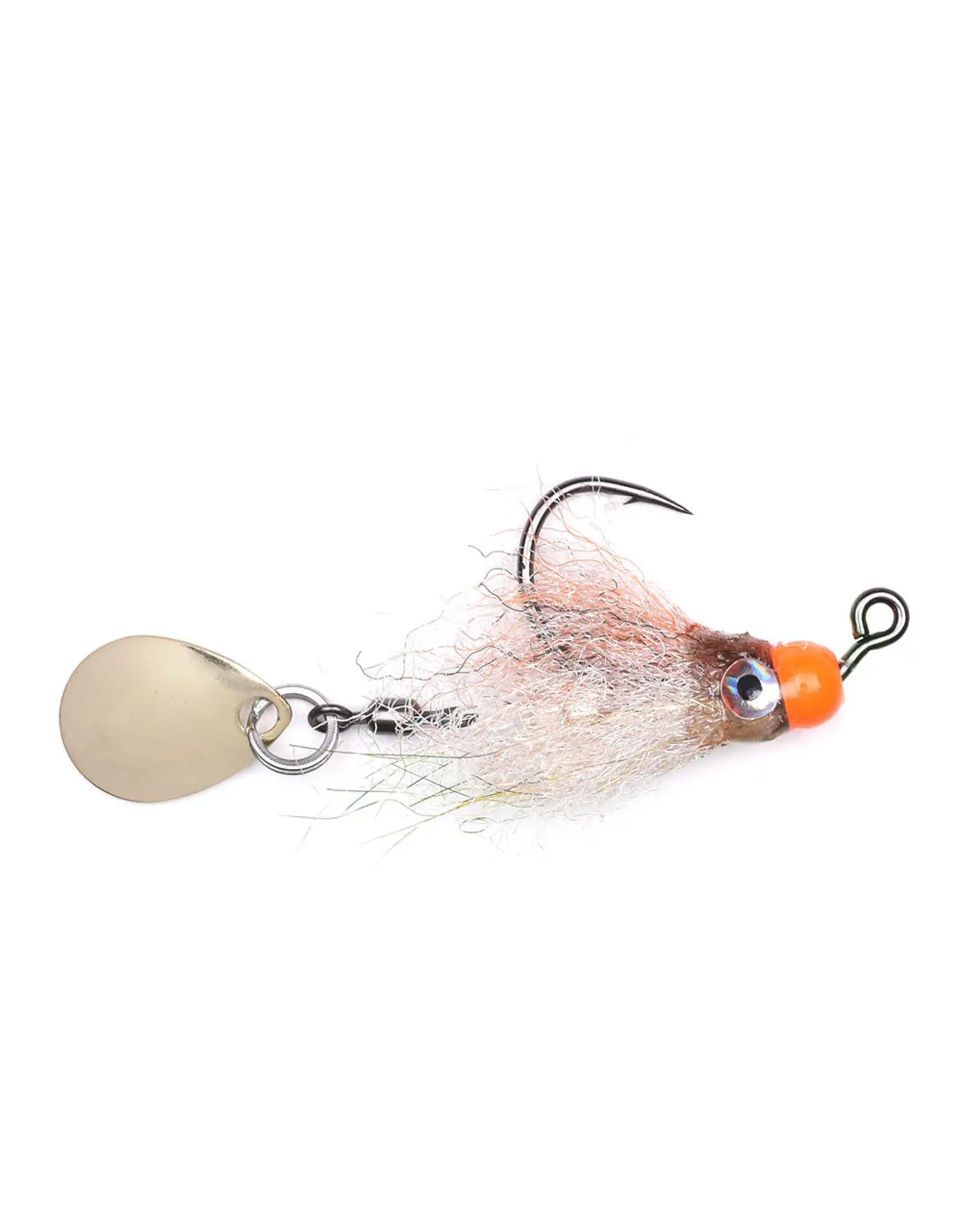 VISION FLY FISHING THE BAILER RUST BROWN/ TAN SPOON PERCH FLY #2