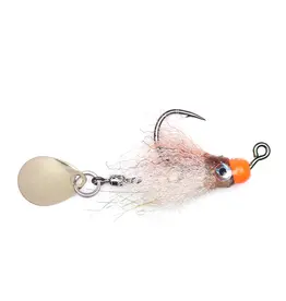 VISION FLY FISHING THE BAILER RUST BROWN/ TAN SPOON PERCH FLY #2
