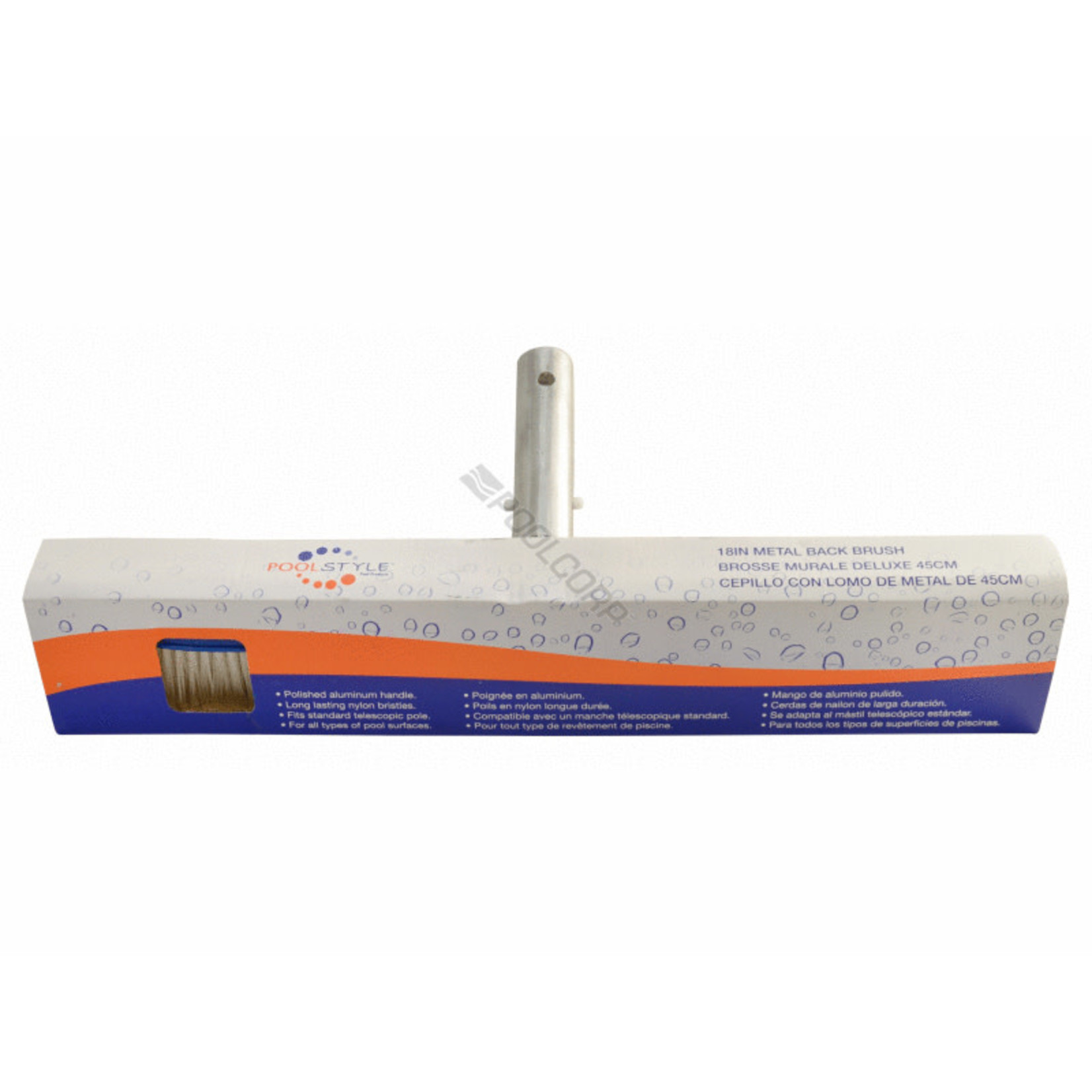 DELUXE SERIES 18" ALUM BACK NYLON BRUSH