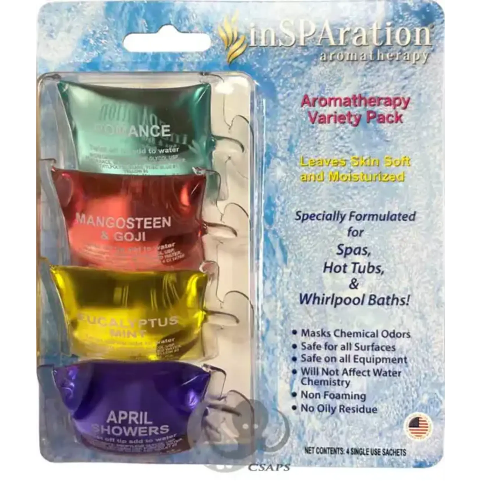 AROMATHERAPY  VARIETY PACK OF 4-- 1/2OZ