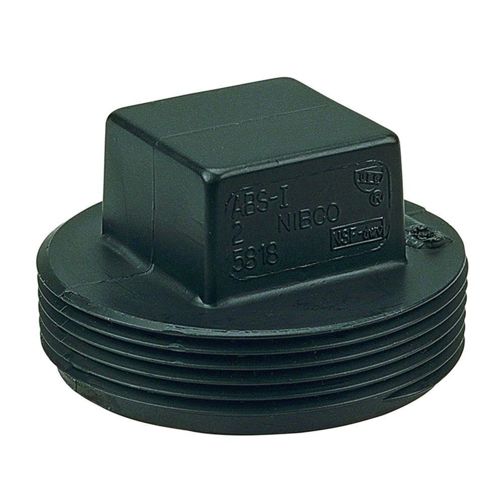 PVC PLUG ABS 2" BLACK
