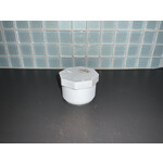 PVC PLUG THRD 1-1/2" WHITE