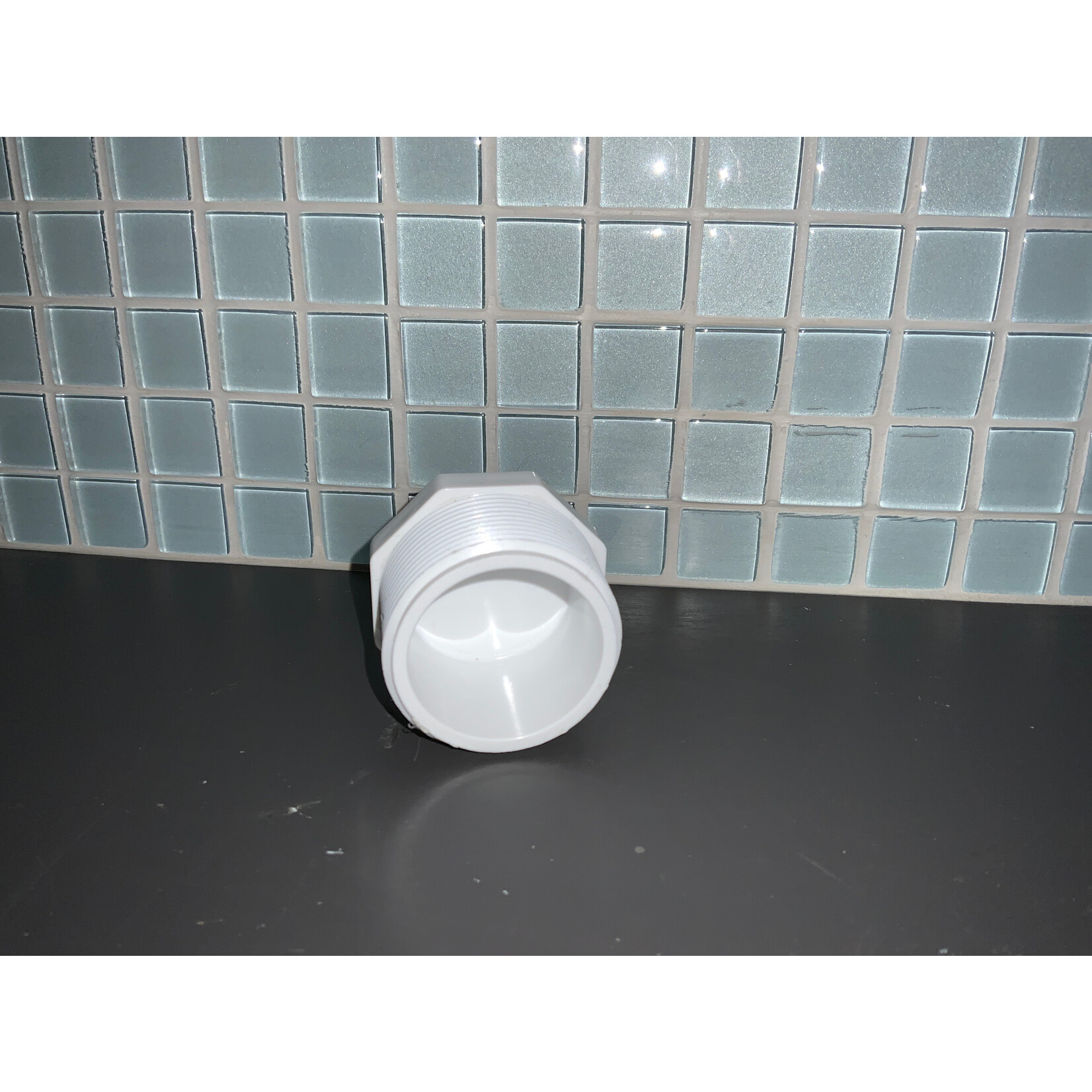 PVC PLUG THRD 1-1/2" WHITE