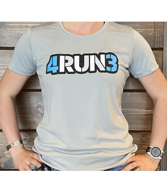 Women's 4RUN3 Grey Tech Tee