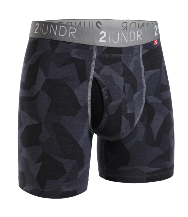 2UNDR Mens Power Shift 3 Boxer Trunk Underwear