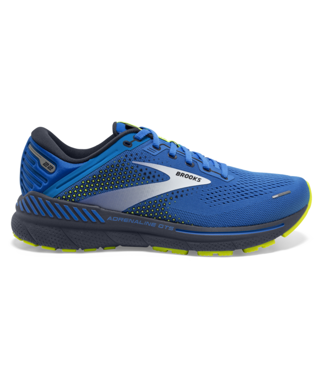 Brooks Men's Adrenaline GTS 22 Supportive Running Shoe,  Black/Blue/Nightlife, 8 : : Clothing, Shoes & Accessories