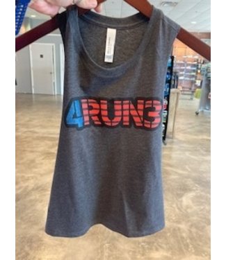 4RUN3 4RUN3 Patriotic  Cropped Ladies Tank Top