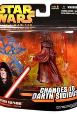 Hasbro Star Wars Revenge of the Sith Emperor Palpatine Action Figure Glowing Force Lightning