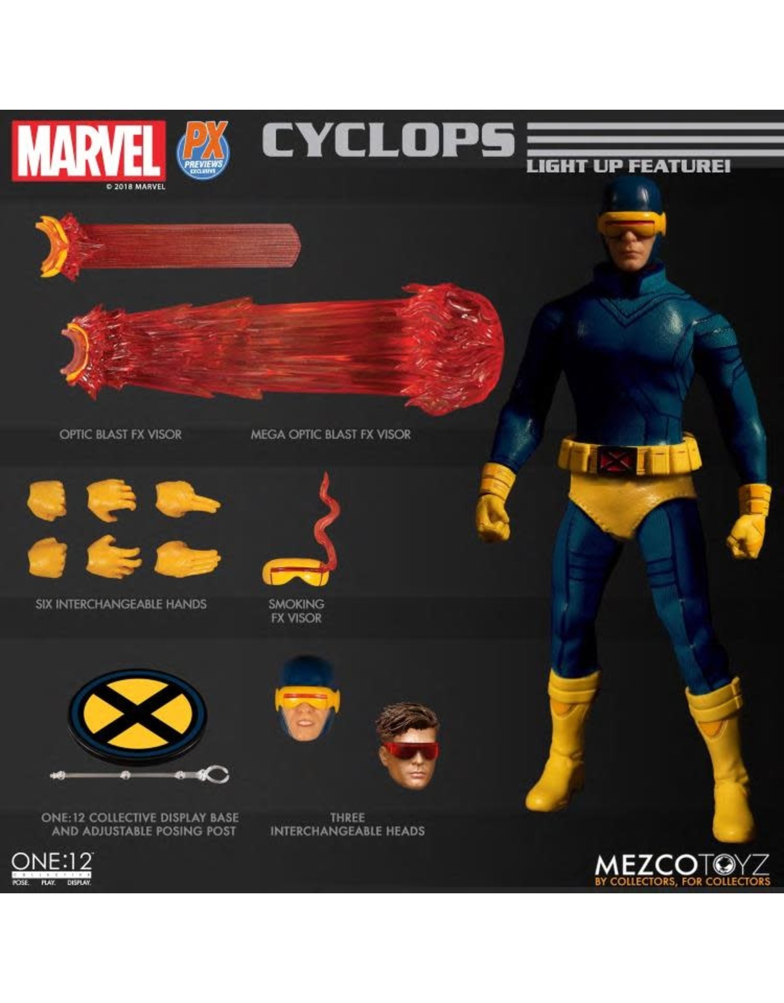 X Men Cyclops Classic Version One 12 Collective Action Figure Previews Exclusive Big Bang Toys