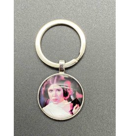 Graveyard Customs Princess Leia Glass Keychain