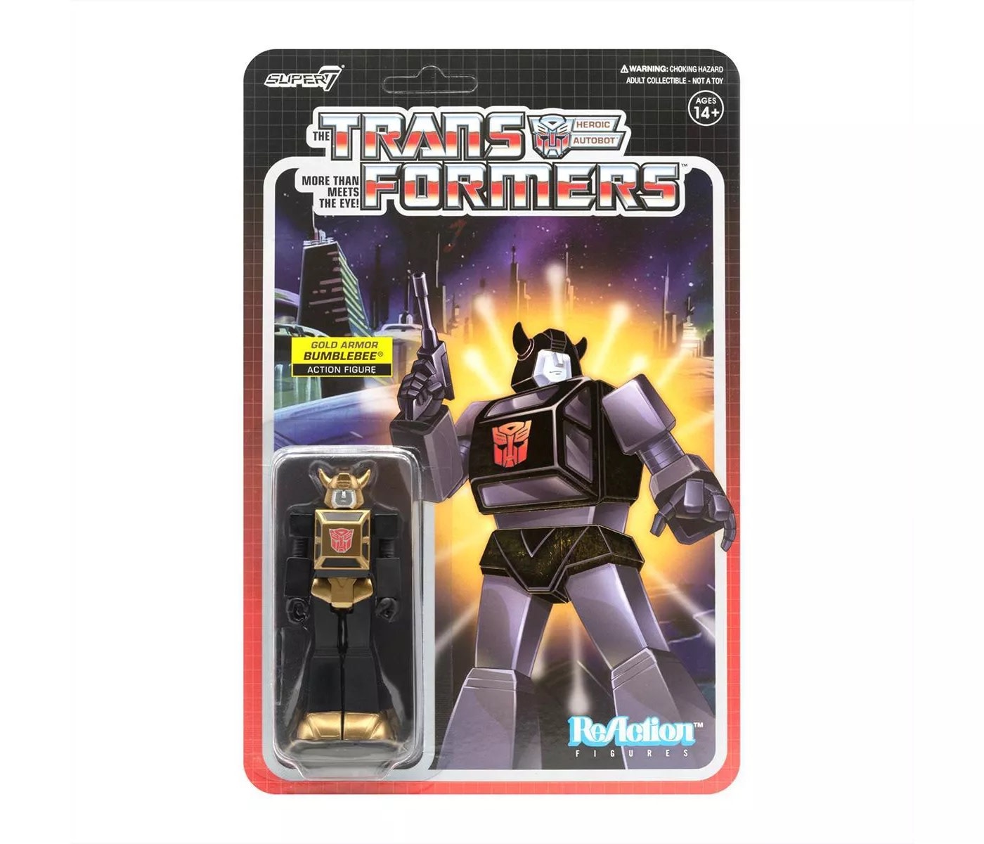 Super 7 transformateurs ReAction figurine Bumblebee Super 7 transformateurs ReAction figurine Bumblebee