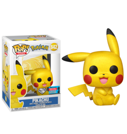 Funko Pokemon Funko Pop! Pikachu (Sitting) (Diamond Glitter) (Fall Convention 2021 Limited Exclusive)