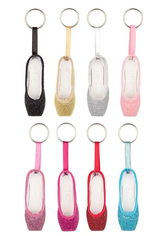 SoDanca Mini Pointe Glitter Key Ring KC40G