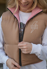 Covet Dance Reversible Crop Puffy Vest