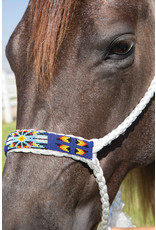 Professional's Choice Professional's Choice Cowboy Mule Tape HRCB-Whi/Roy Beaded Halter