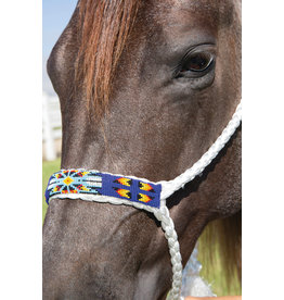 Professional's Choice Professional's Choice Cowboy Mule Tape HRCB-Whi/Roy Beaded Halter