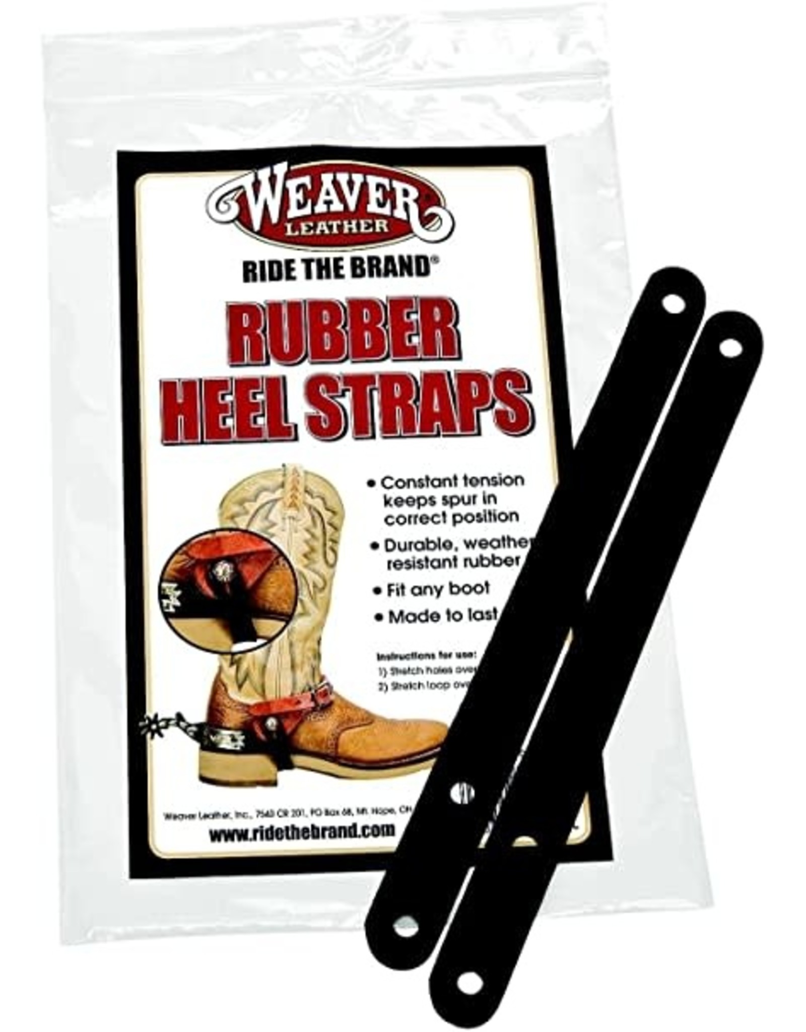 Weaver Rubber Heel Straps 30-0790