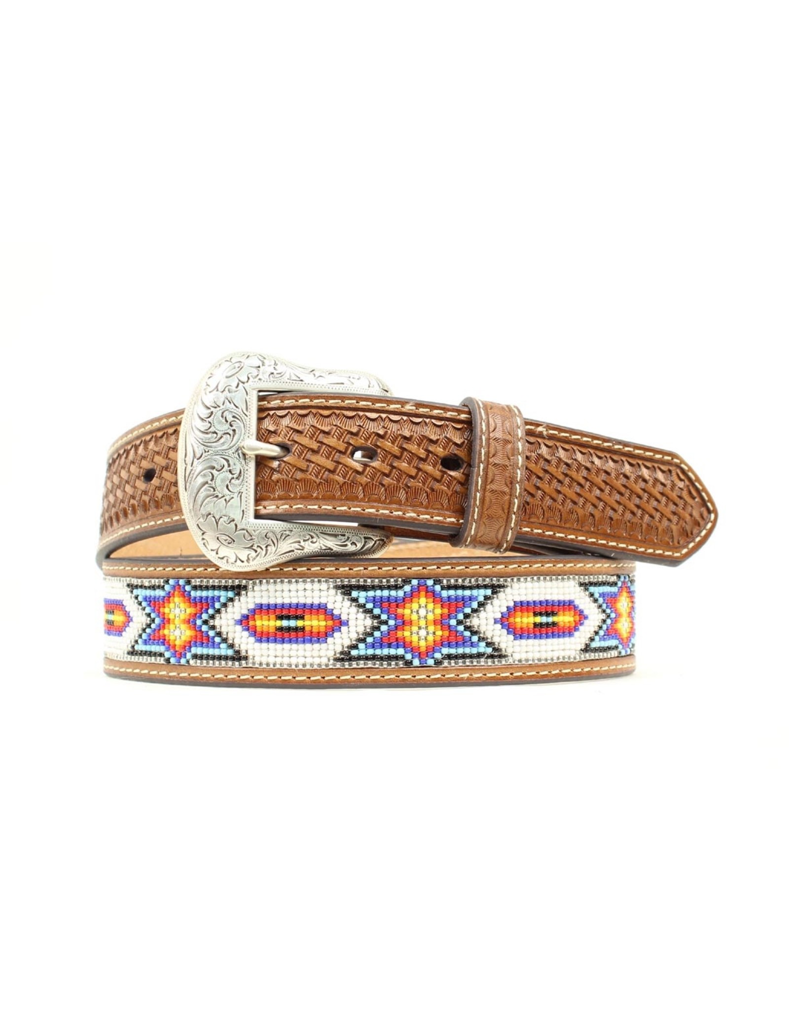 Nocona Nocona Beaded Red/Gold/Blue Belt n2412608