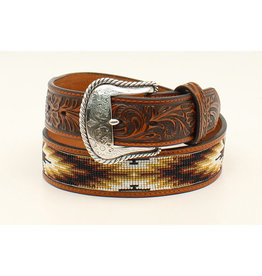 Nocona Nocona Mens Tan Beaded Belt N2499308