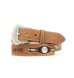 Nocona Nocona Tan Distrd Buffalo Nickel Belt N2412044