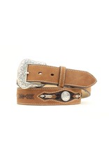 Nocona Nocona Tan Distrd Buffalo Nickel Belt N2412044