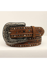 Nocona Nocona Women’s Brown Turquoise Inlay Belt N3200008021