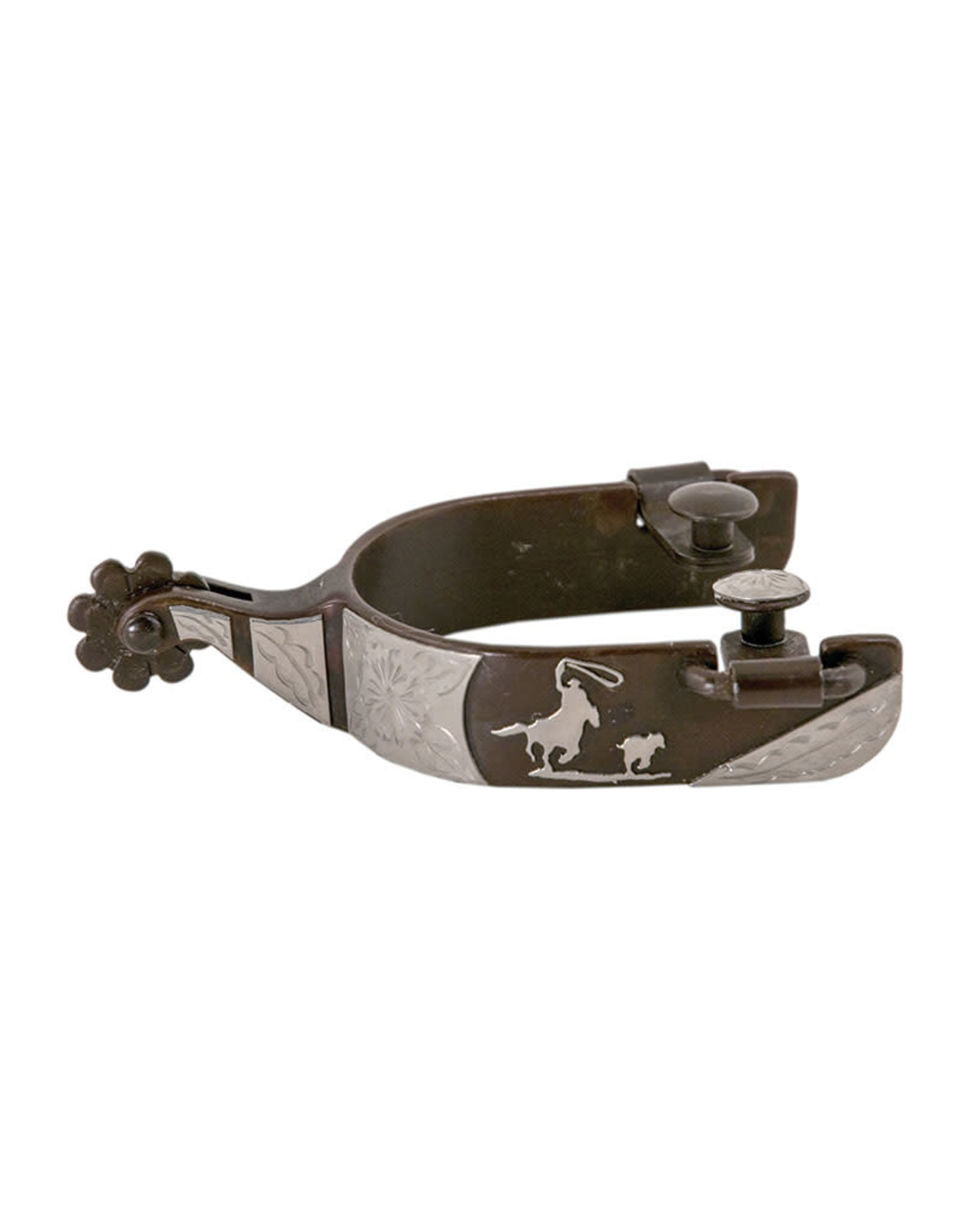 Partrade Partrade Antique Engraved Calf Roper Spur 239086