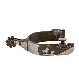 Partrade Partrade Antique Engraved Calf Roper Spur 239086