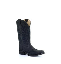 Circle G Ladies Black Embroidered L5464 Western Boots