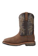Ariat  Men's Bruin Brown Workhog 10017436 Waterproof Soft Toe Work Boots