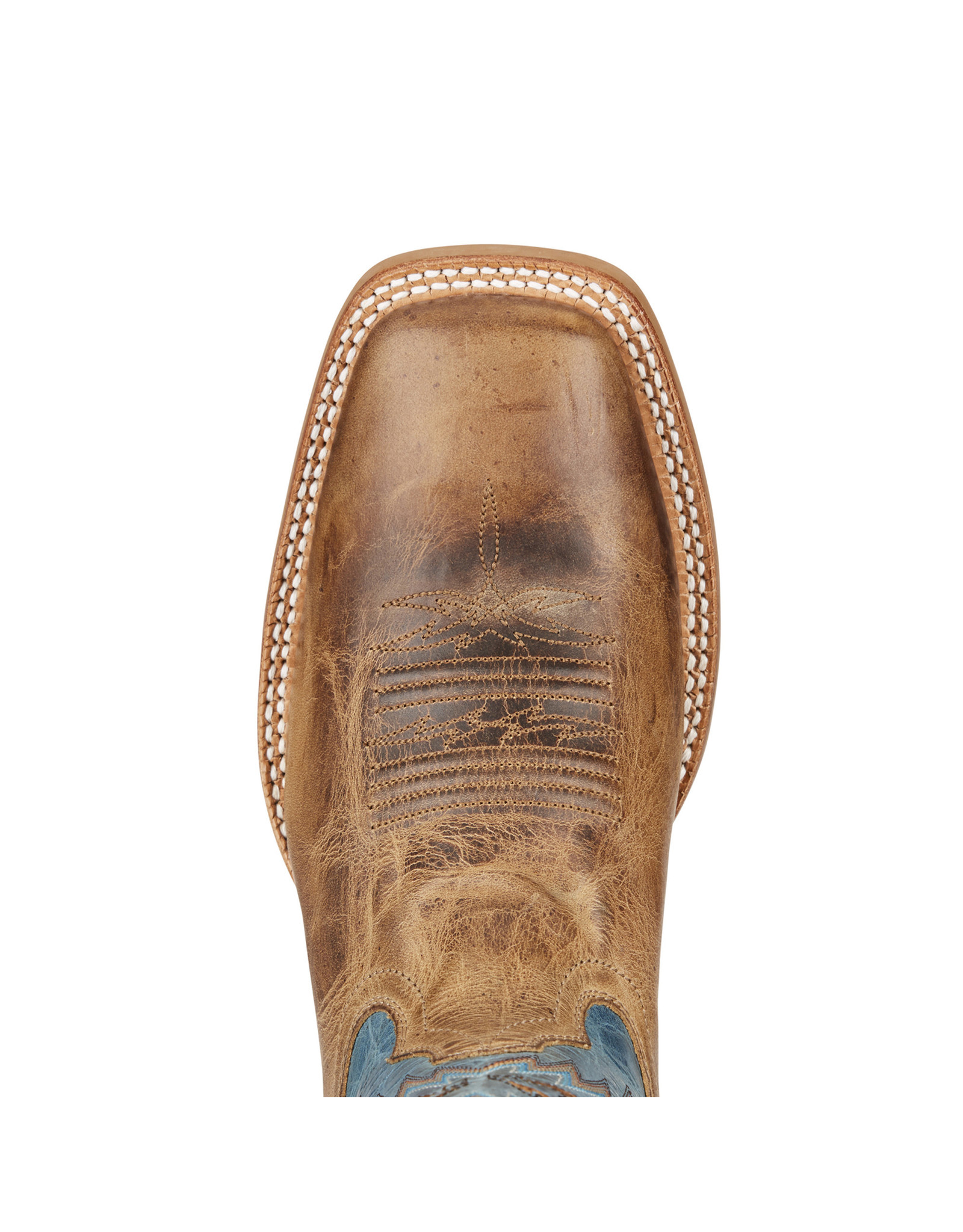 Ariat Men's Tan/Blue Arena Rebound 10021679 Western Boots