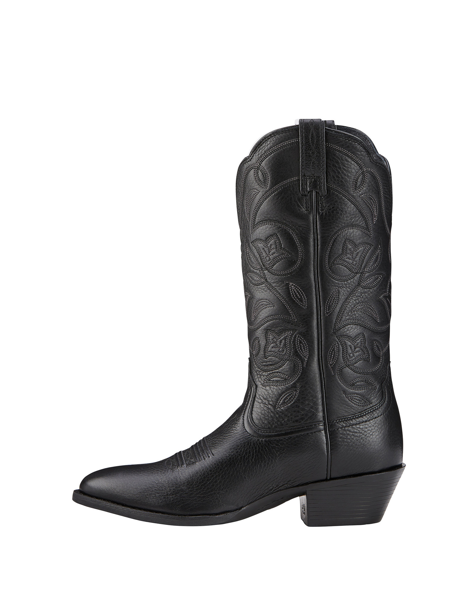 Ariat Ladies Heritage R Toe Black 10001037 Western Boots