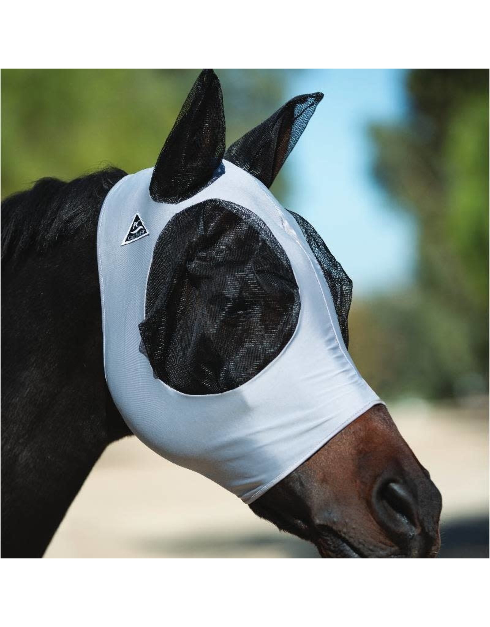 Professional's Choice  Lycra Charcoal Fly Mask - Horse CFM200-CHA