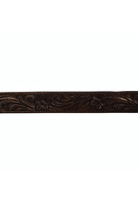 Circle Y 1 1/2" Wide Straight Walnut Floral Tooled 4280-0001 Breast Collar