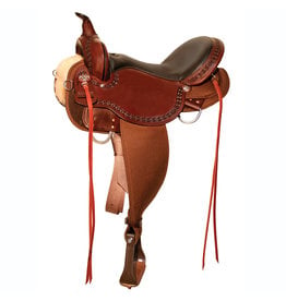 High Horse Daisetta Cordura Walnut 16" Seat Wide Tree Trail Saddle, 6914-1601-05