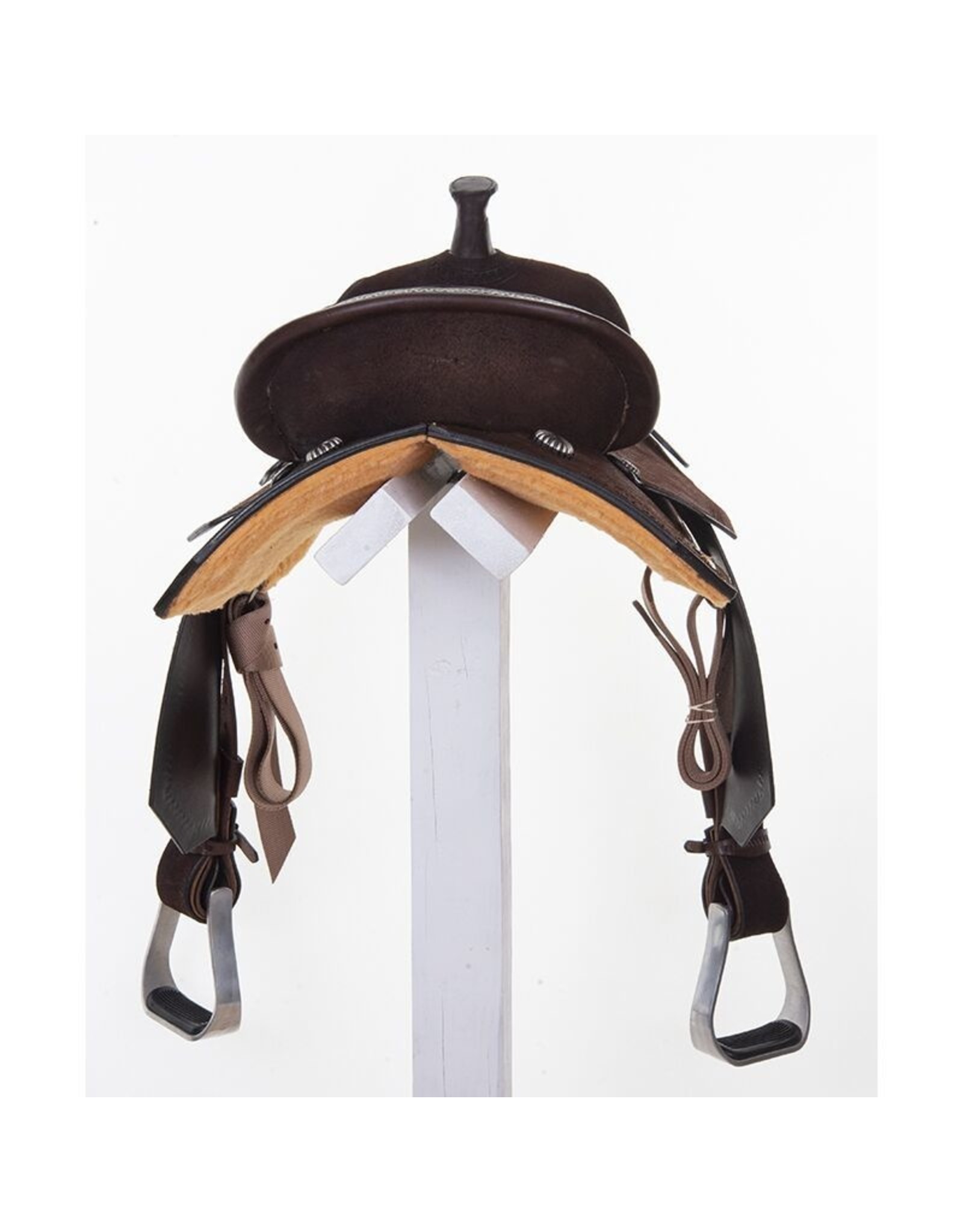 High Horse High Horse Leona 6230/740C-05 Chocolate 14" Seat Wide Tree Barrel Saddle