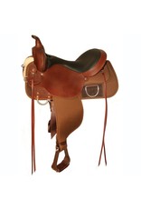 High Horse High Horse Lockhart Cordura Walnut Trail Saddle, 16" Seat Wide Tree 6910-1601-04