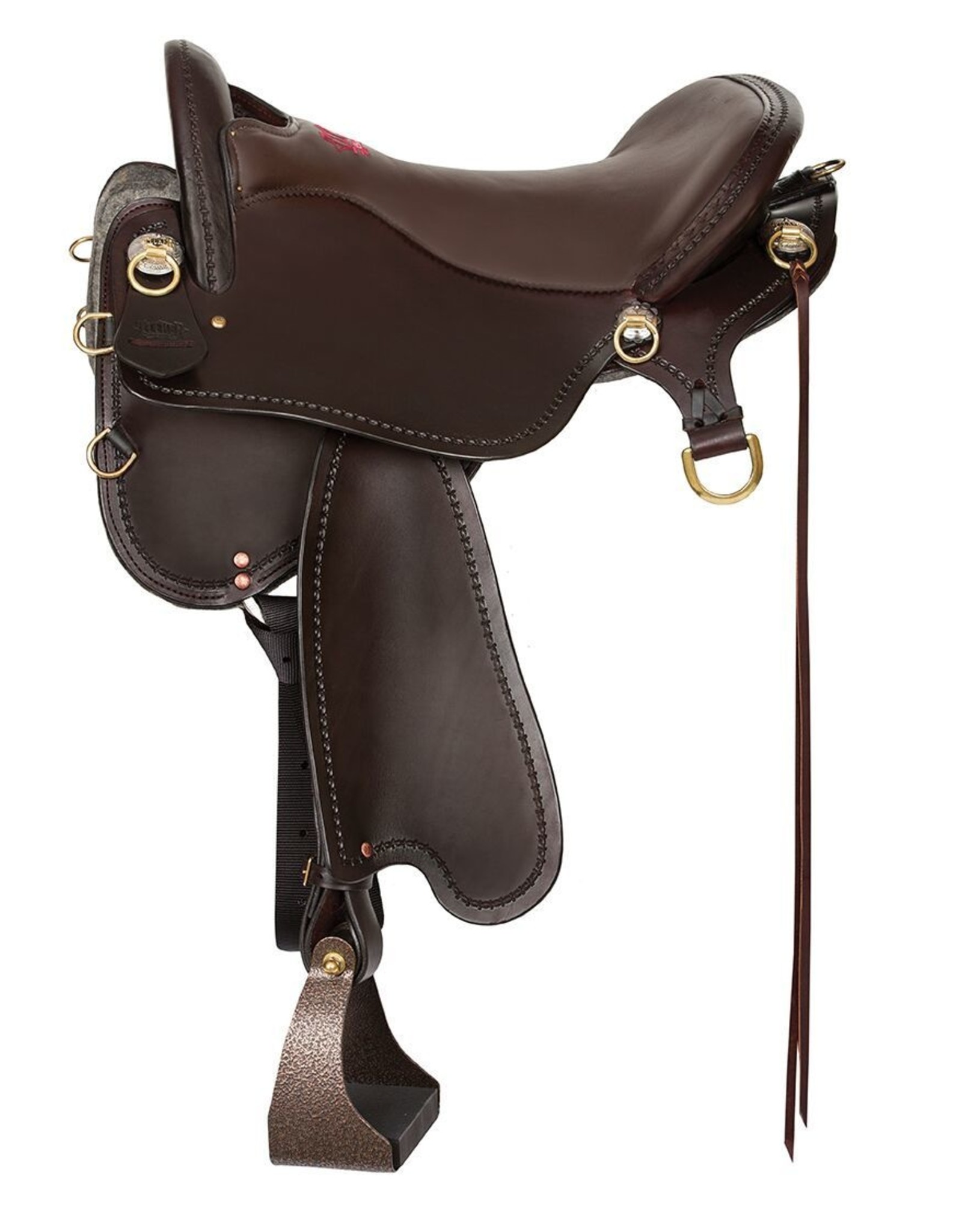 Tucker Endurance 17.5" Seat, Wide Tree EBR Brass Rigging Trail Saddle
