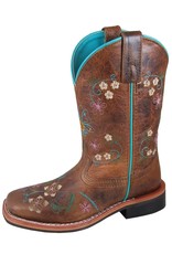 Smoky Mountain Girl's Floralie 3841 Floral/Turquoise Piping Western Boots