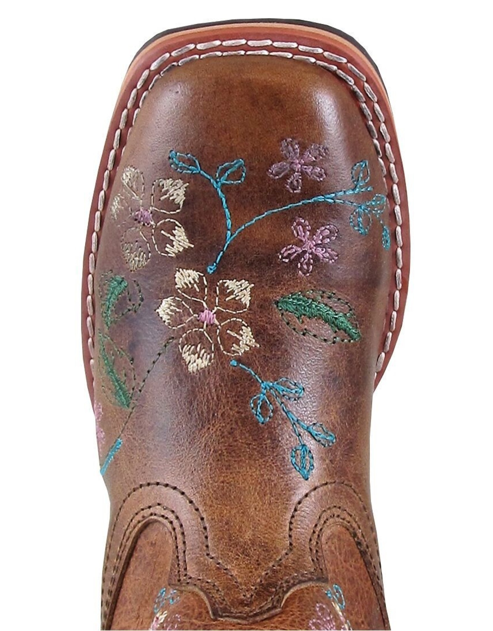 Smoky Mountain Girl's Floralie 3841 Floral/Turquoise Piping Western Boots