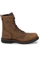 Justin Men's 8” Wyoming Laceup Waterproof SE961 Soft Toe Work Boots