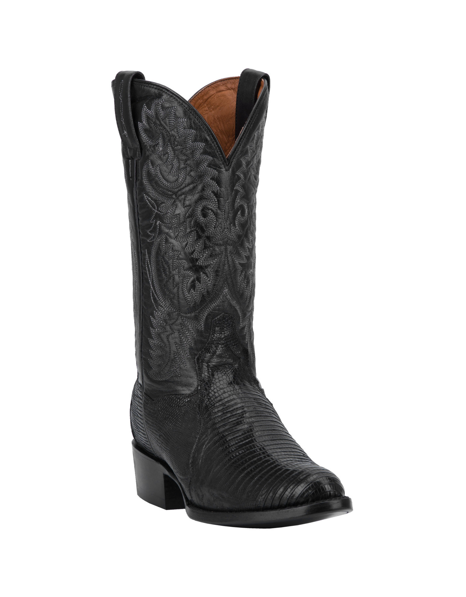 Dan Post Men's Black Teju Lizard Exotic DP3050R Western Boots