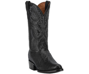 ティムロジャーソン ダッパーダン Dan Post Men's Black Teju Lizard Exotic Western Boots DP2350R