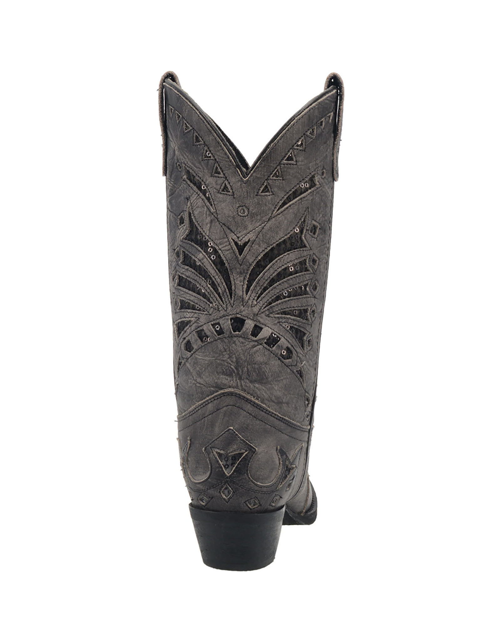 Laredo Laredo Ladies Stevie 52120 Black/Grey Sequin Western Boots Discontinued